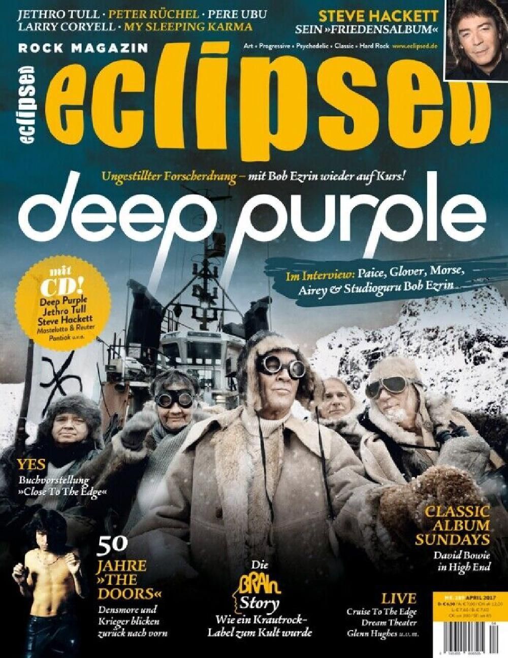Eclipsed Magazin Deutschland 2017 #189 Deep Purple The Doors Yes