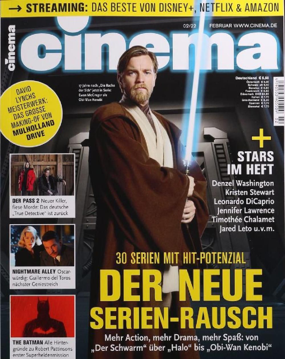 Cinema Magazin Deutschland 2022-02 Ewan McGregor Kristen Stewart Batman