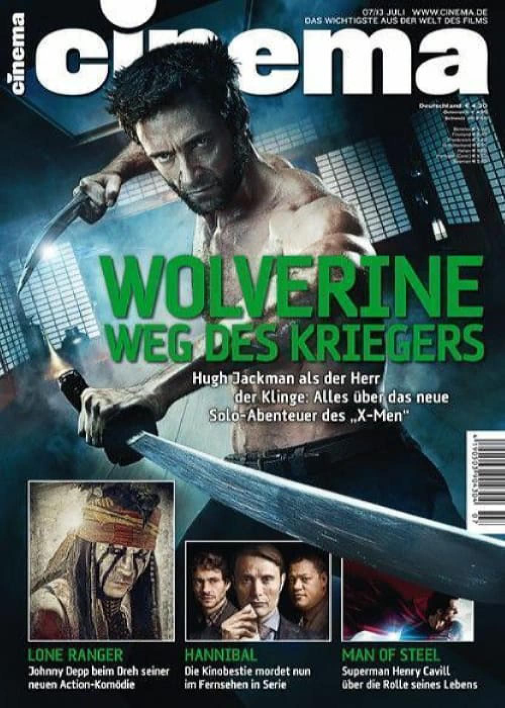 Cinema Magazin Deutschland 2013-07 Hugh Jackman Johnny Depp