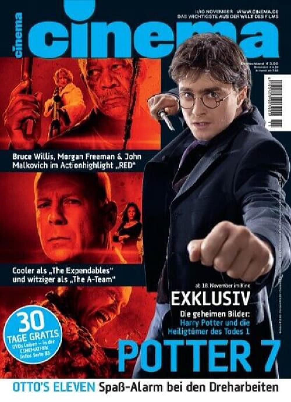 Cinema Magazin Deutschland 2010-11 Daniel Radcliffe Bruce Willis Morgan Freeman
