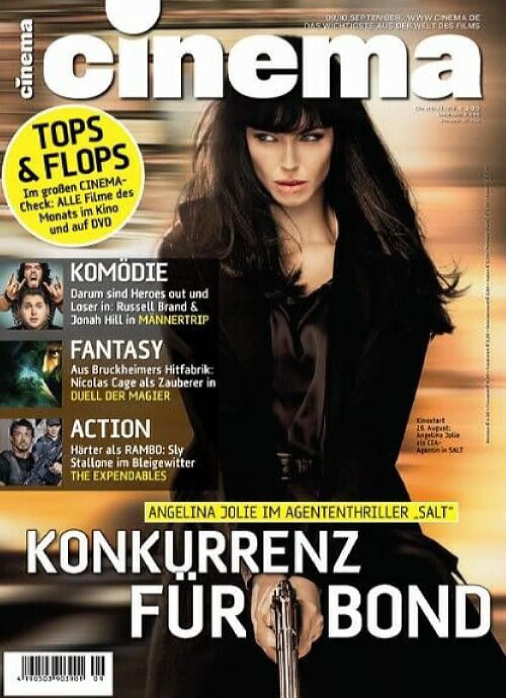Cinema Magazin Deutschland 2010-09 Angelina Jolie Sly Stallone Russell Brand