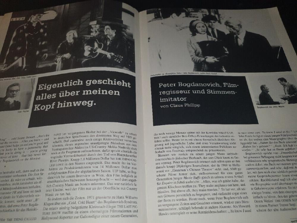 EPD Film Magazin Deutschland 1994-03 Peter Bogdanovich