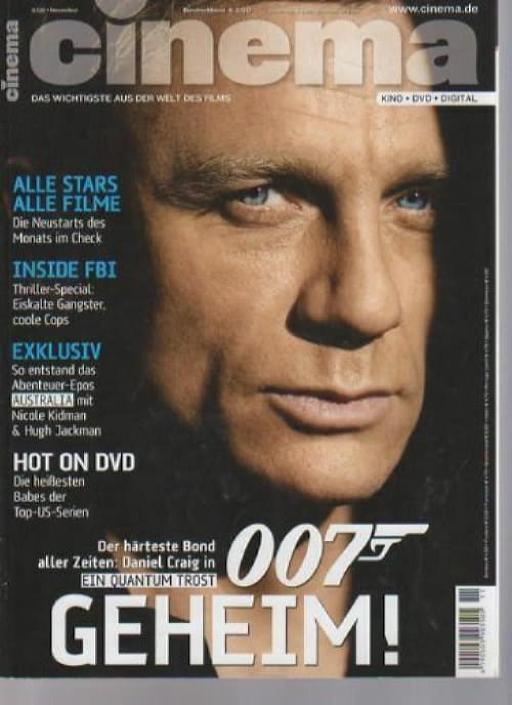 Cinema Magazin Deutschland 2008-11 Daniel Craig