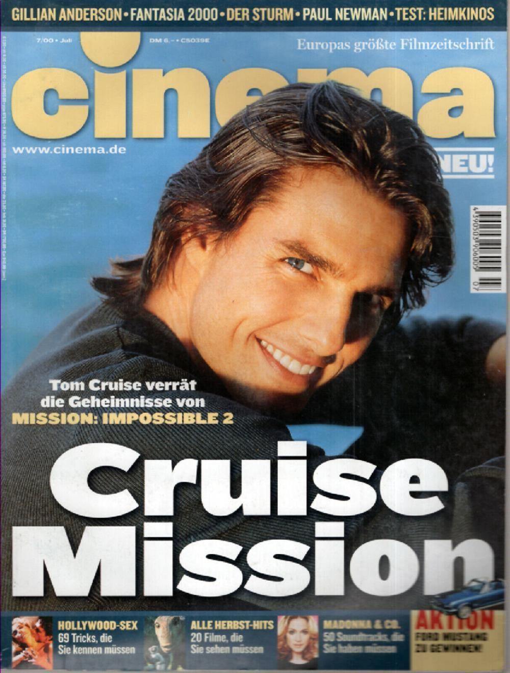 Cinema Magazin Deutschland 2000-07 Tom Cruise