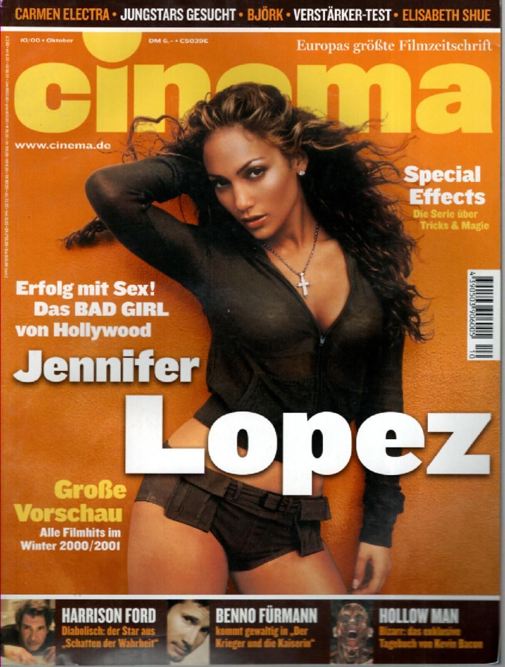 Cinema Magazin Deutschland 2000-10 Jennifer Lopez Harrison Ford