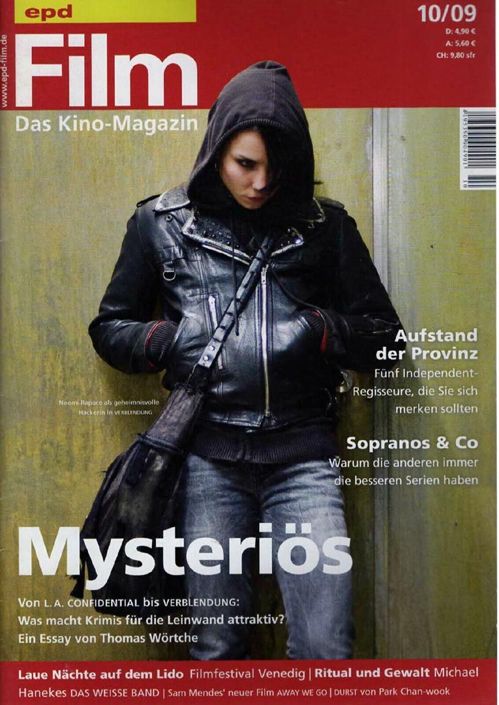 EPD Film Magazin Deutschland 2009-10 Noomi Rapace