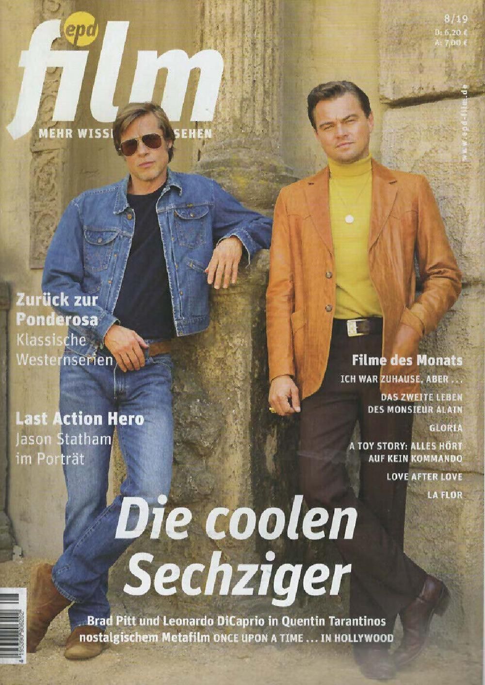 EPD Film Magazin Deutschland 2019-08 Brad Pitt Leonardo DiCaprio