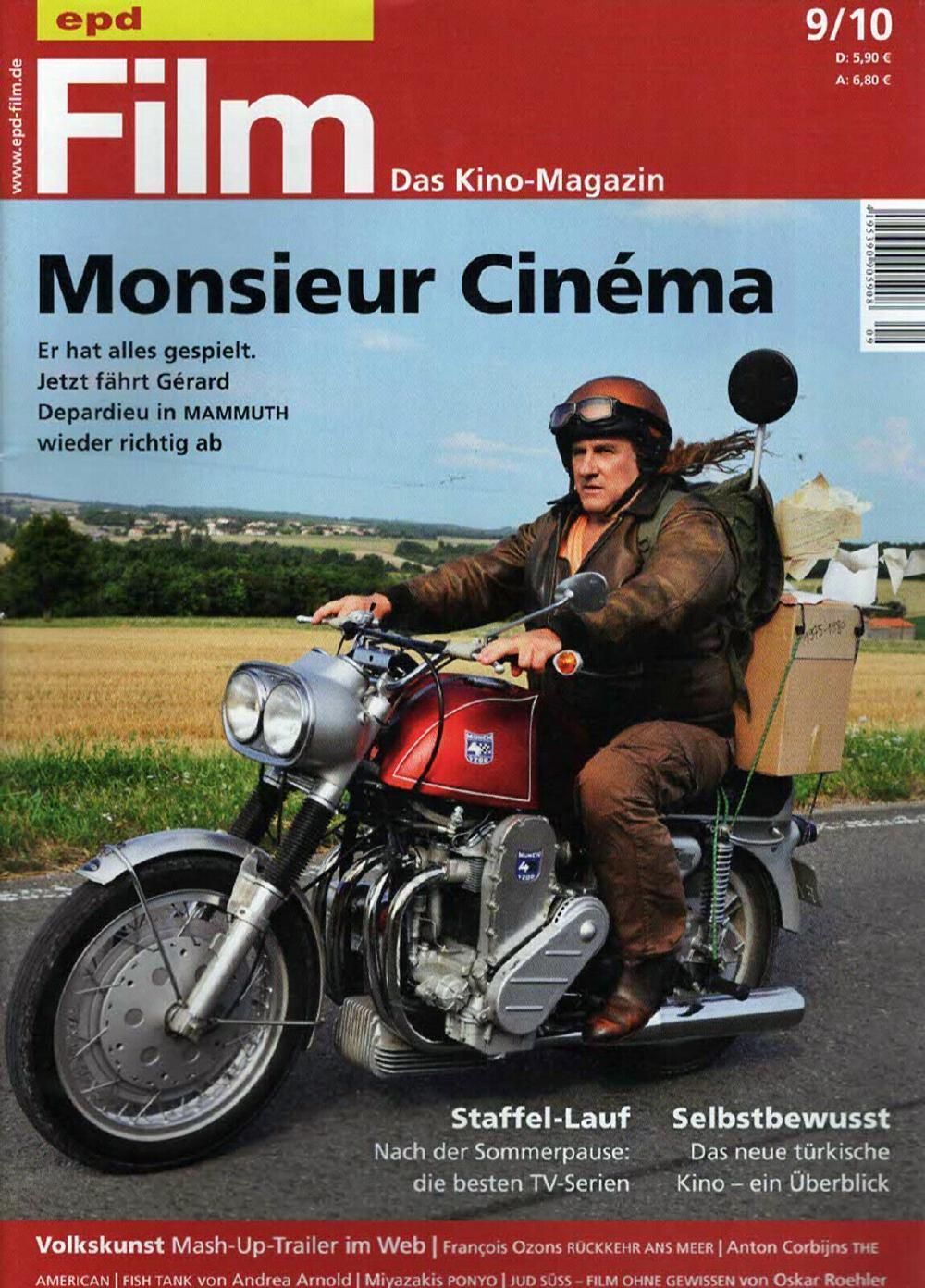 EPD Film Magazin Deutschland 2010-09 Gerard Depardieu