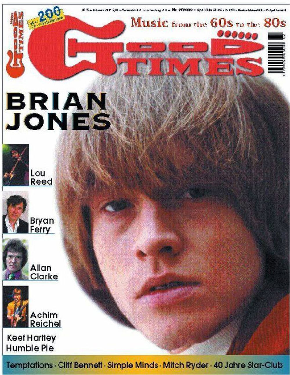 Good Times Magazin Deutschland 2002-02 Brian Jones Lou Reed Bryan Ferry Allan Clarke Achim Reichel