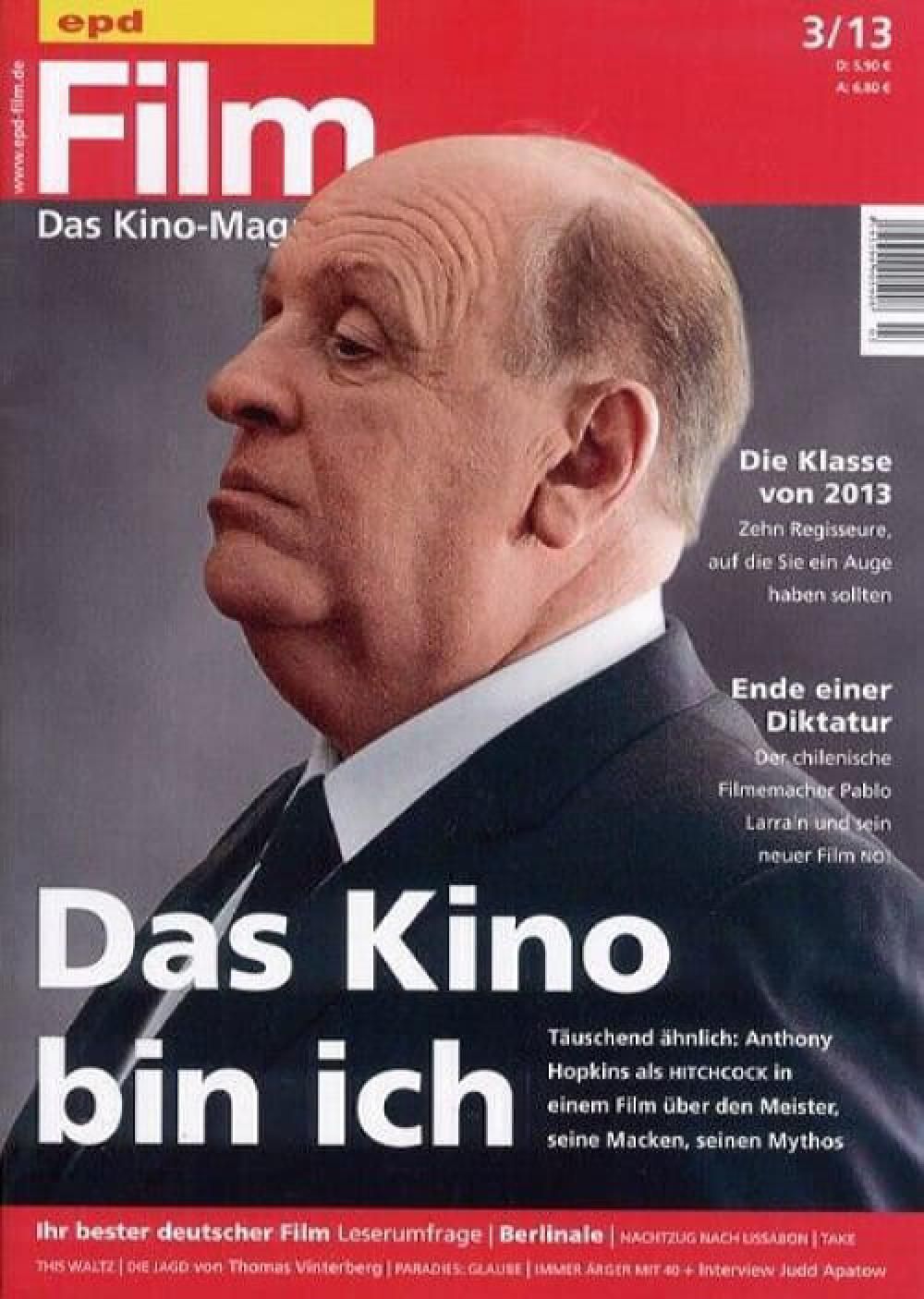 EPD Film Magazin Deutschland 2013-03 Anthony Hopkins Hitchcock