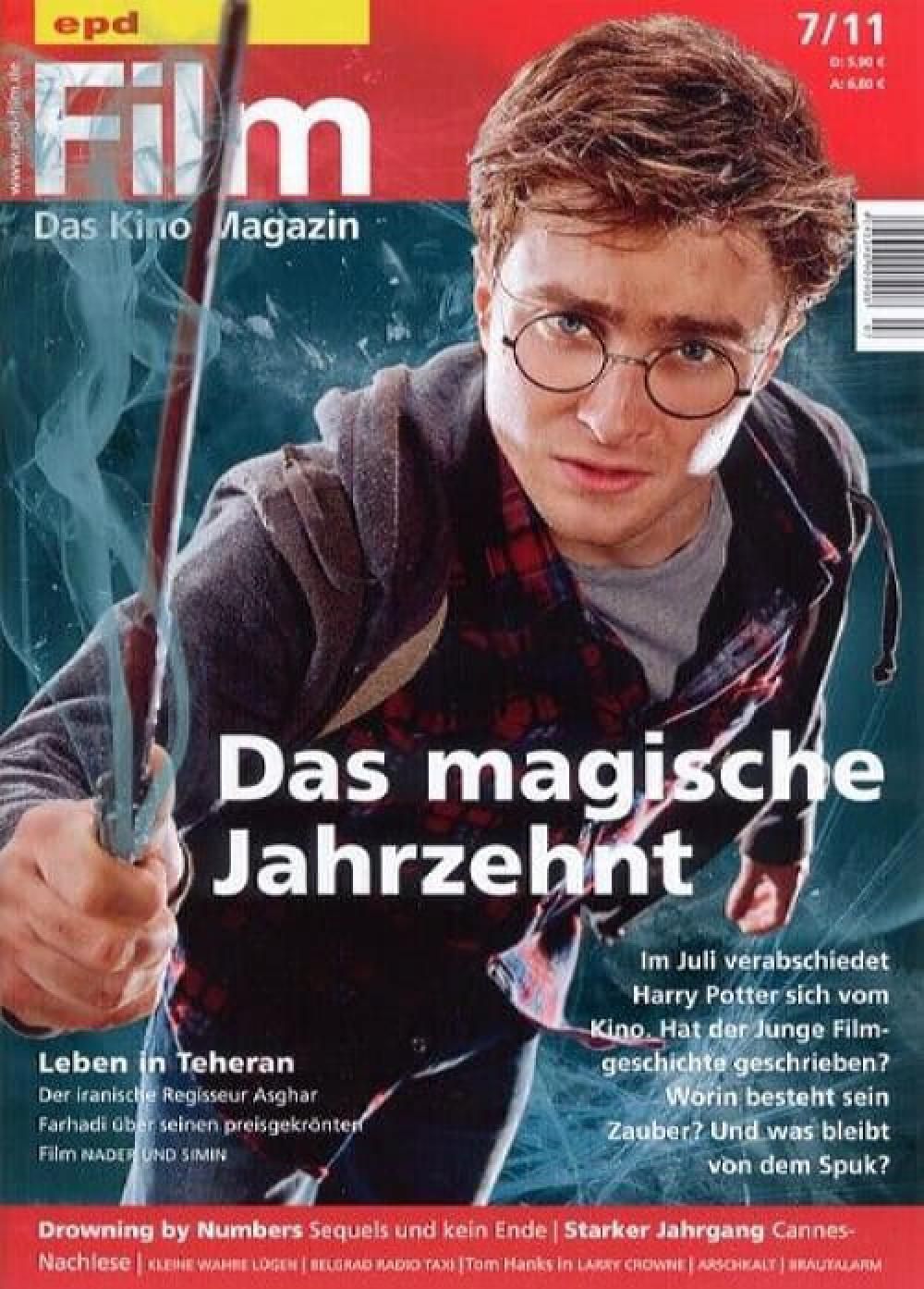 EPD Film Magazin Deutschland 2011-07 Harry Potter Daniel Radcliffe