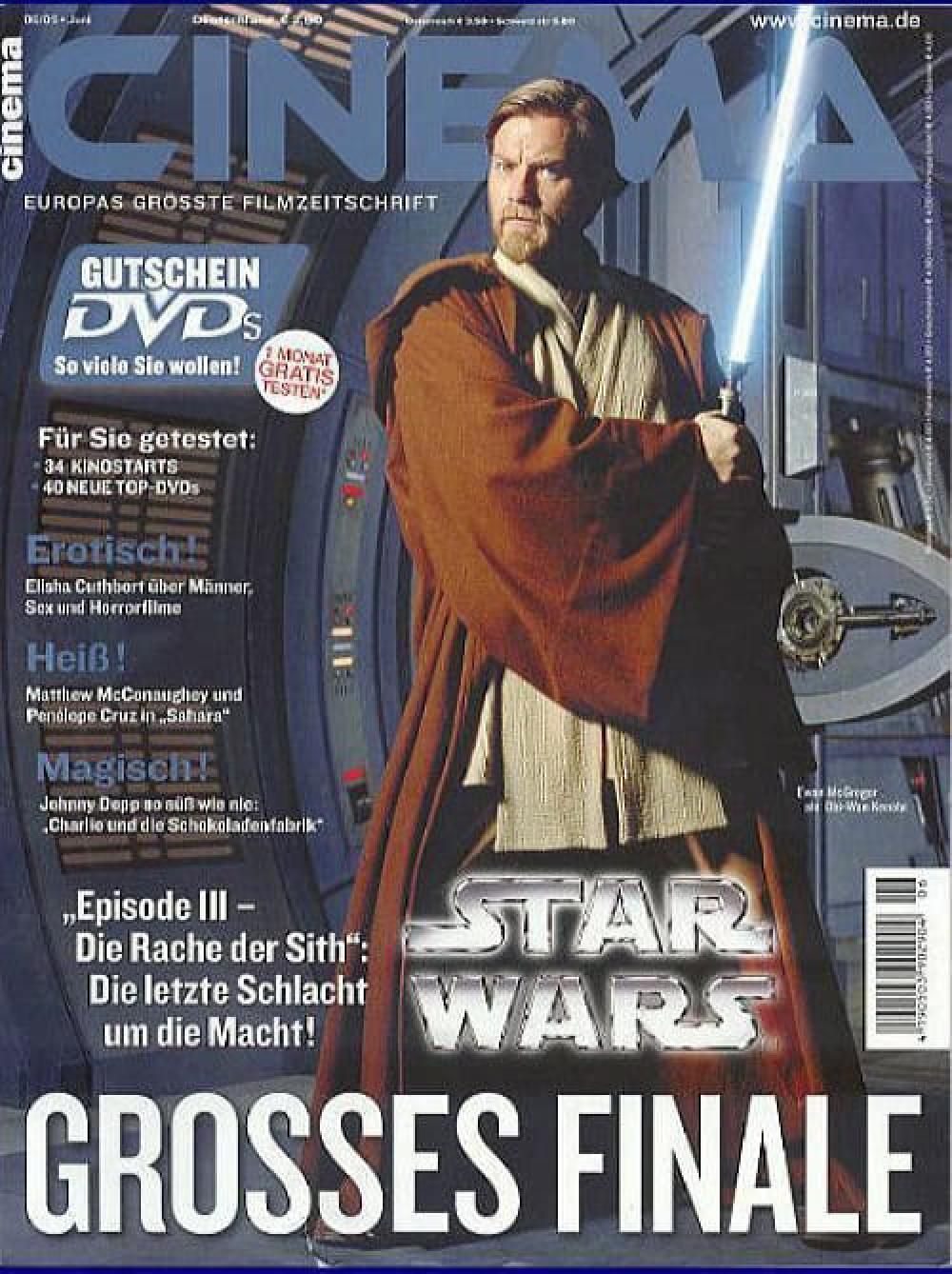 Cinema Magazin Deutschland 2005-06 Ewan McGregor Johnny Depp