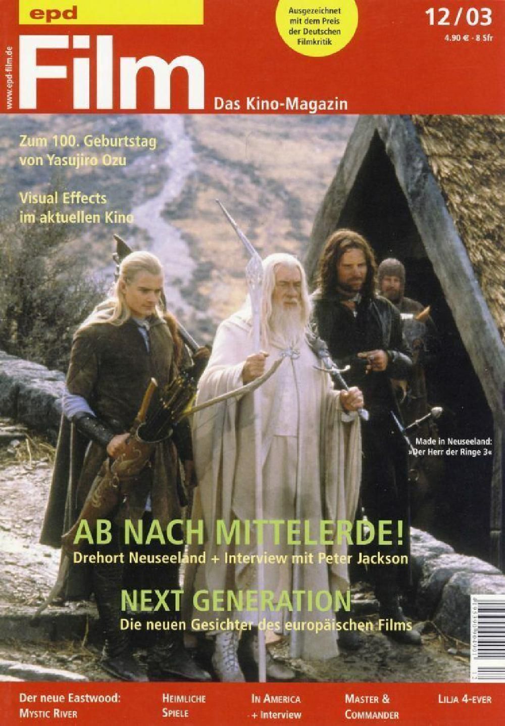 EPD Film Magazin Deutschland 2003-12 Ian McKellen