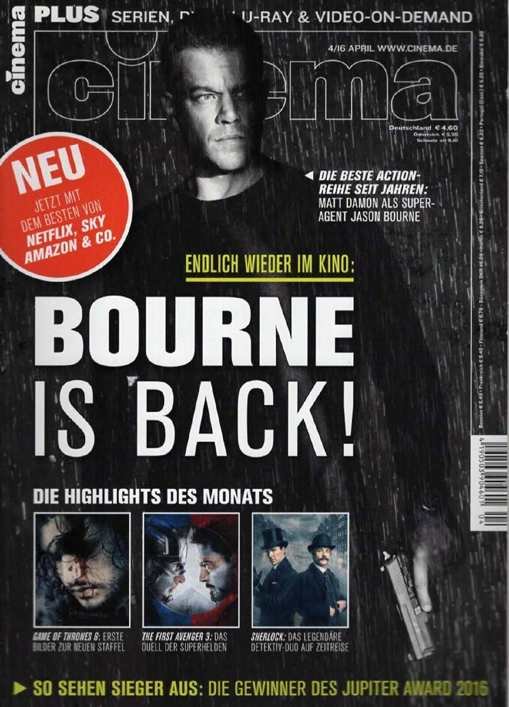 Cinema Magazin Deutschland 2016-04 Matt Damon