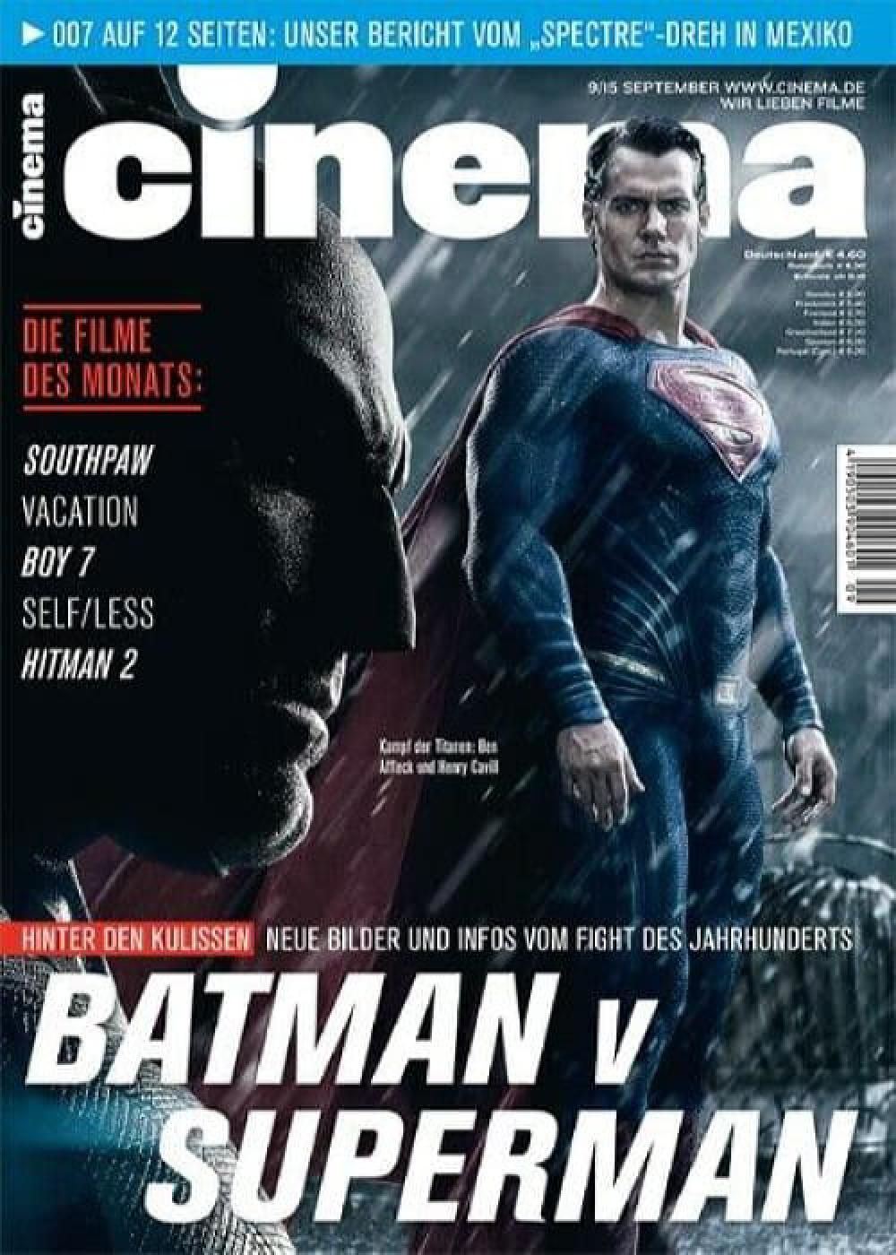 Cinema Magazin Deutschland 2015-09 Ben Affleck Henry Cavill