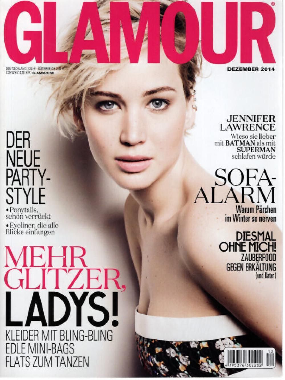 Glamour Magazin Deutschland 2014-12 Jennifer Lawrence