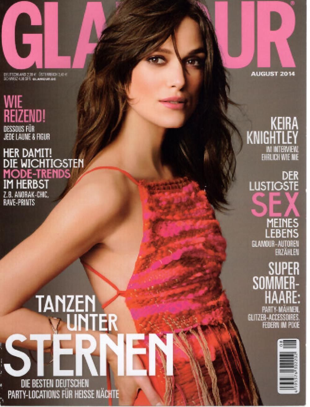 Glamour Magazin Deutschland 2014-08 Keira Knightley Interview