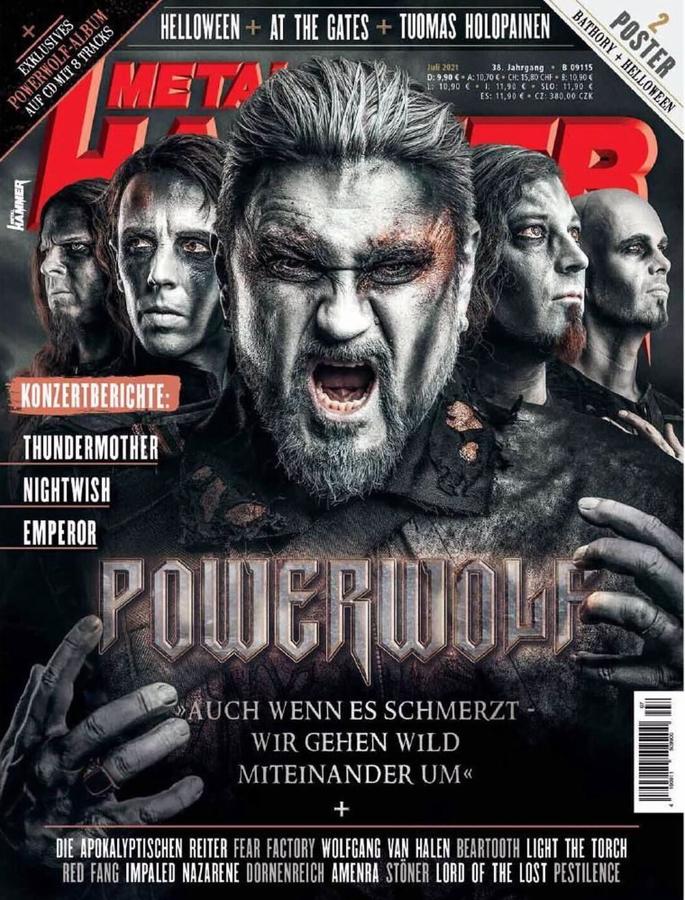 Metal Hammer Magazin Deutschland 2021-07 Powerwolf + Poster