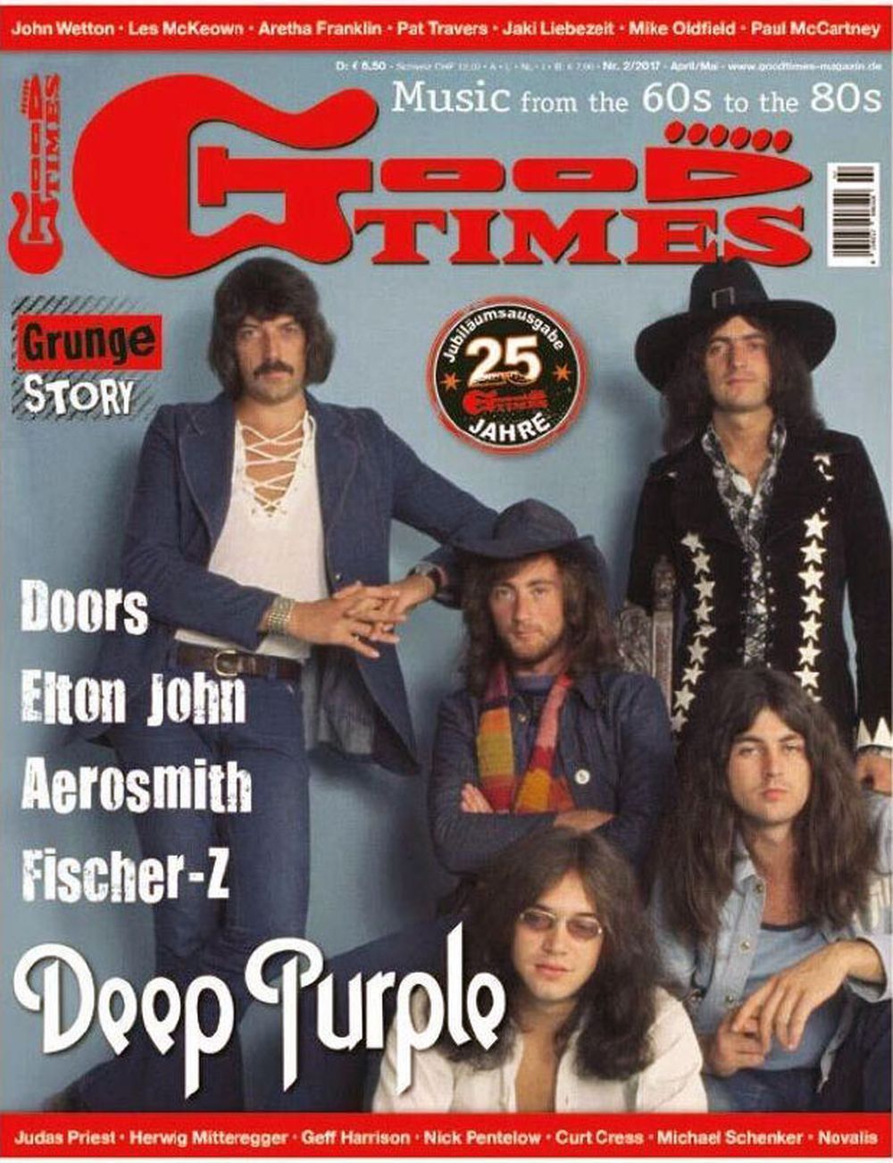 Good Times Magazin Deutschland 2017-02 Deep Purple Doors Elton John Aerosmith Fischer Z