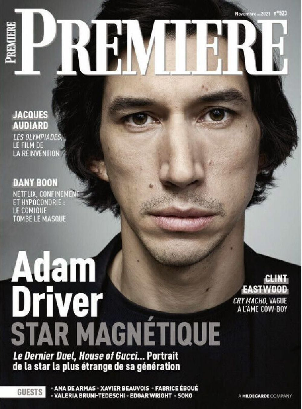 Premiere Magazin Frankreich 2021 #523 Adam Driver Clint Eastwood Angelina Jolie