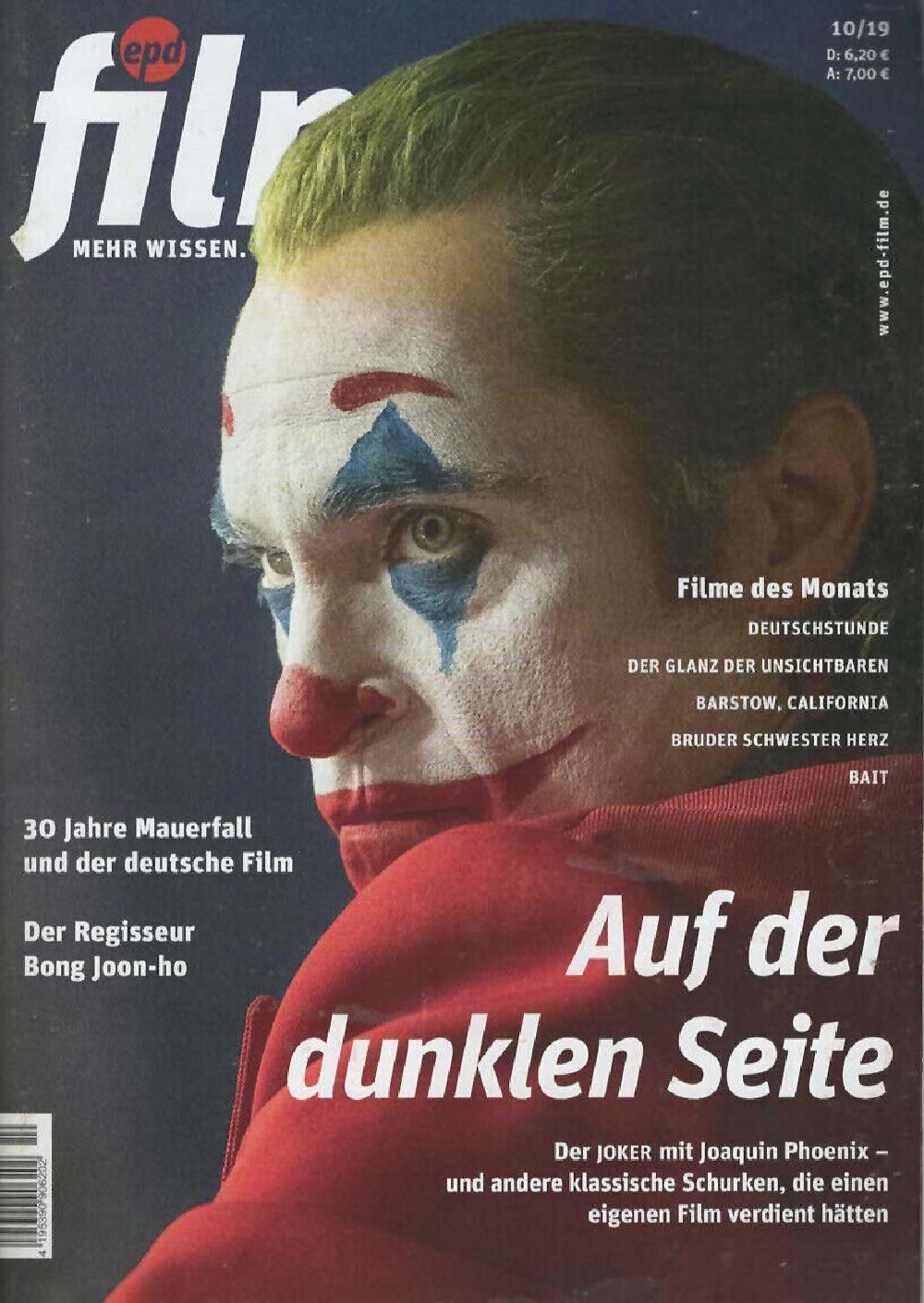 EPD Film Magazin Deutschland 2019-10 Joaquin Phoenix