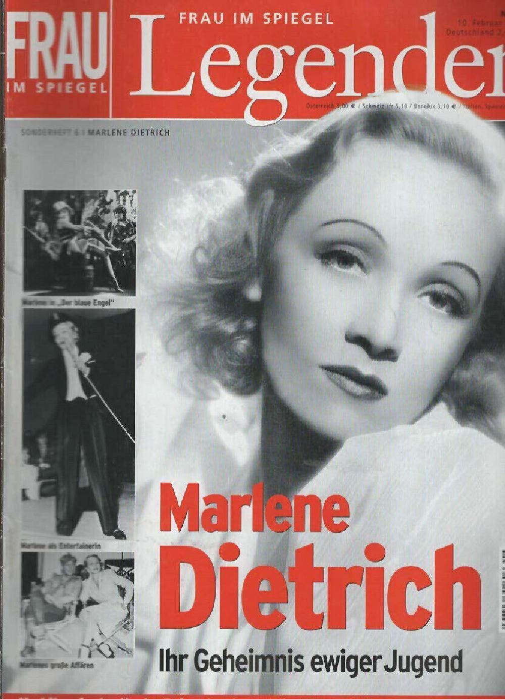 Frau Im Spiegel Legenden Magazin Deutschland 2005 #6 Marlene Dietrich