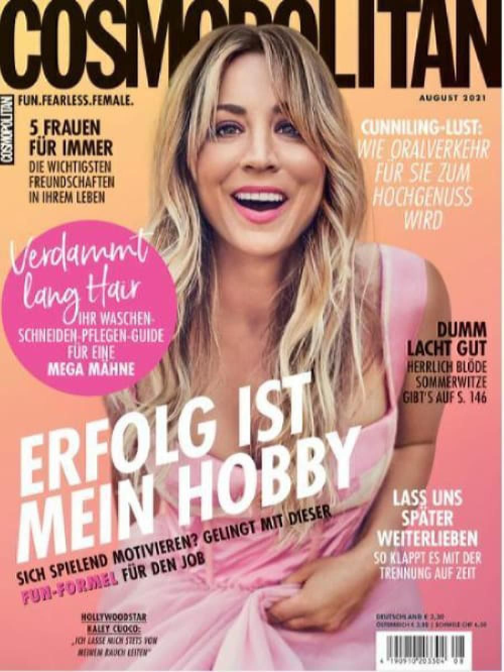 Cosmopolitan Magazin Deutschland 2021-08 Kaley Cuoco