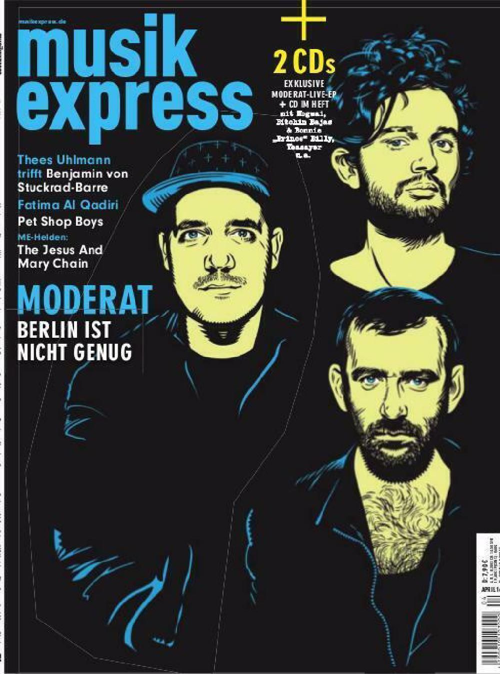 Musikexpress Magazin Deutschland 2016-04 Moderat The Jesus And Mary Chain Pet Shop Boys