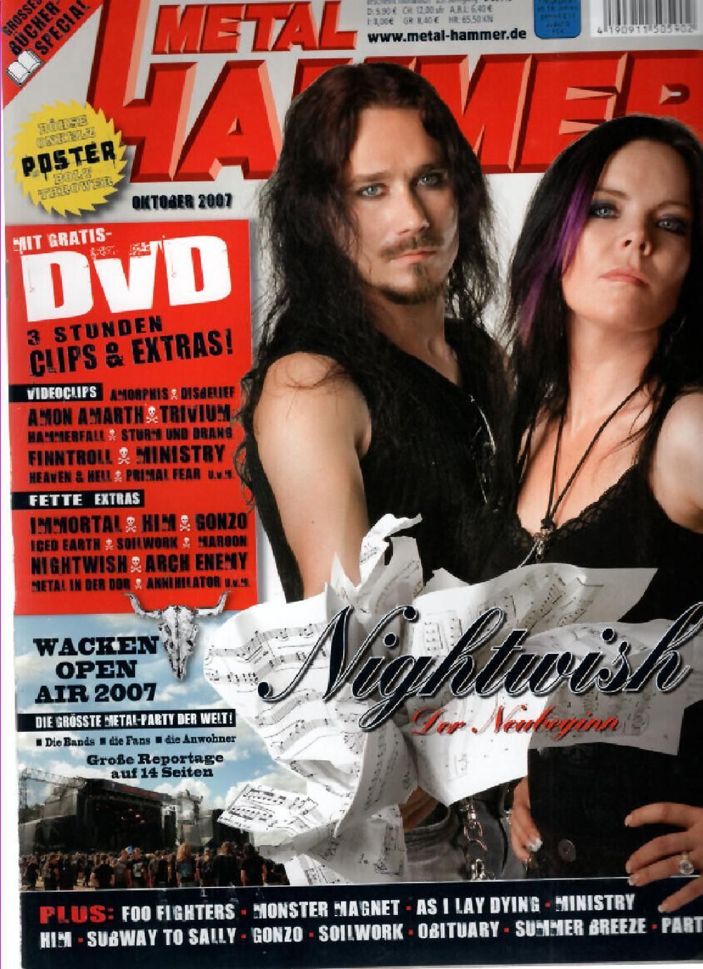 Metal Hammer Magazin Deutschland 2007-10 Nightwish