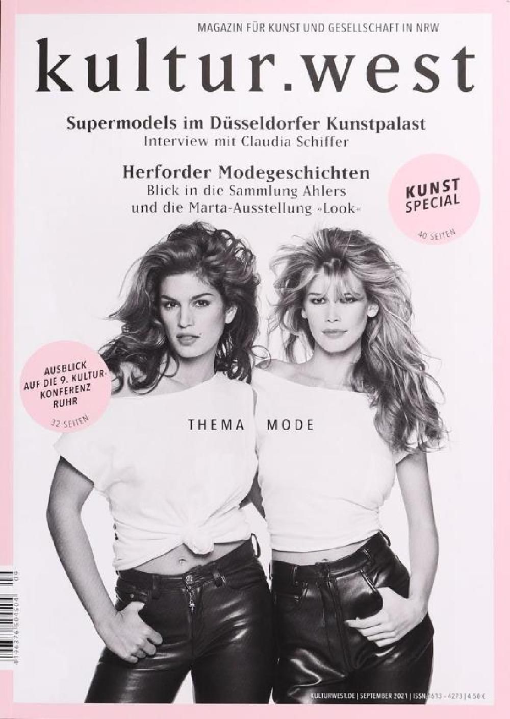 Kultur West Magazin Deutschland 2021-09 Claudia Schiffer Crawford Lagerfeld