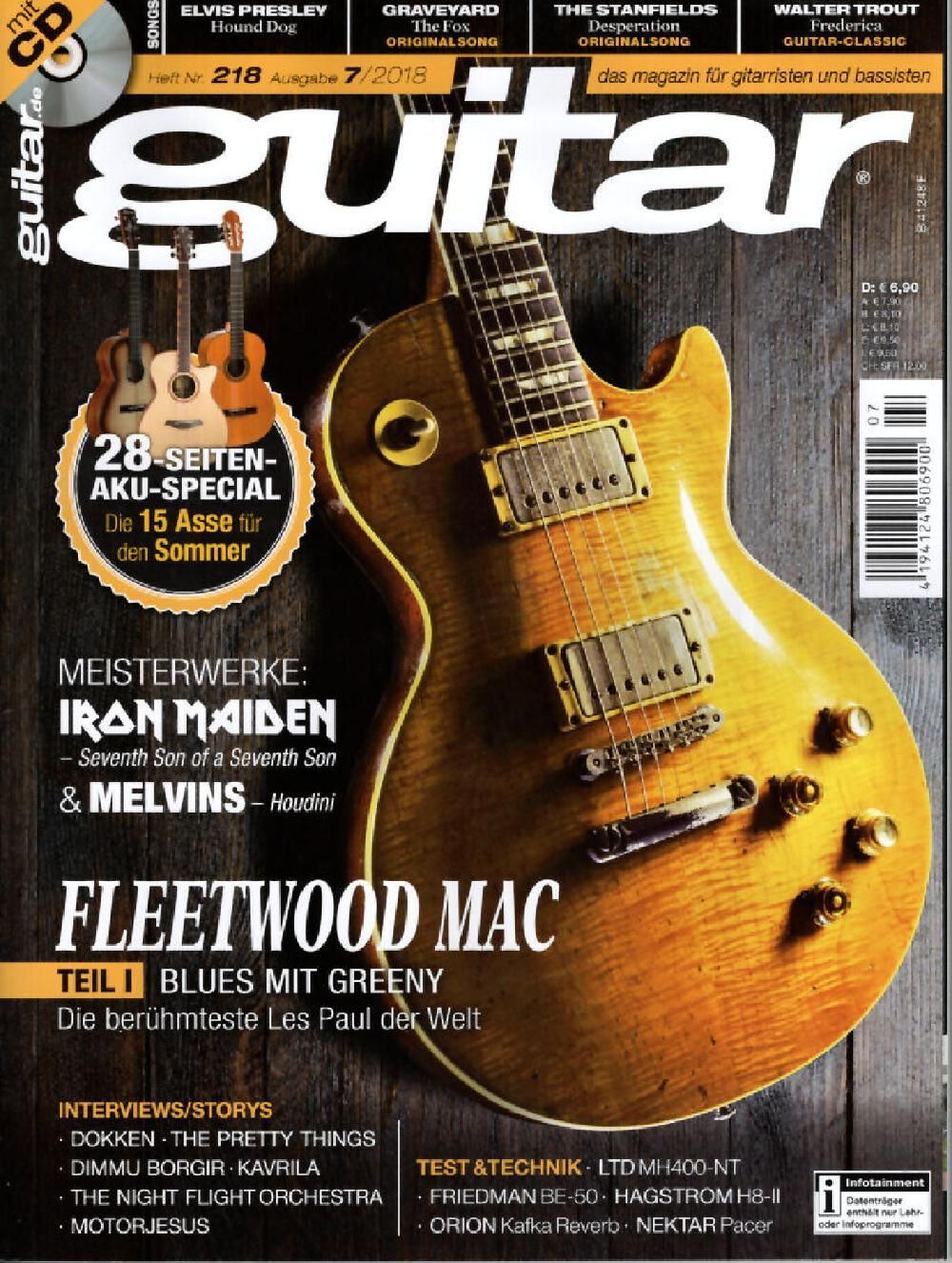 Guitar Magazin Deutschland 2018-07 Fleetwood Mac #218