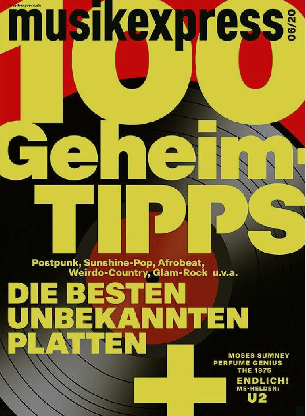 Musikexpress Magazin Deutschland 2020-06 Moses Sumney Perfume Genius Yaej U2 U2