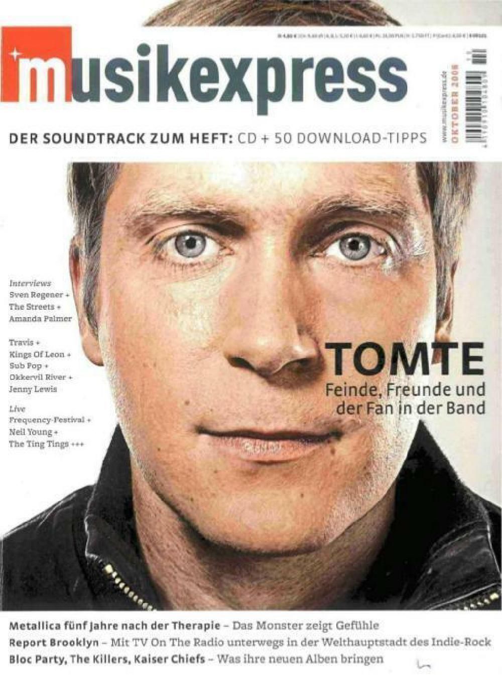 Musikexpress Magazin Deutschland 2008-10 Tomte The Streets Amanda Palmer