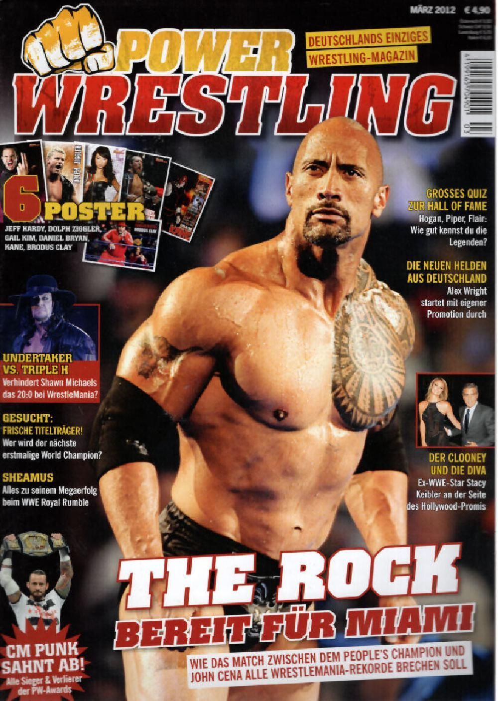 Power Wrestling Magazin Deutschland 2012-03 The Rock Dwayne Johnson