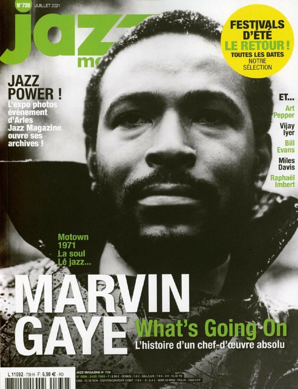 Jazz Magazin Frankreich 2021 #739 Marvin Gaye Bill Evans Miles Davis Art Pepper