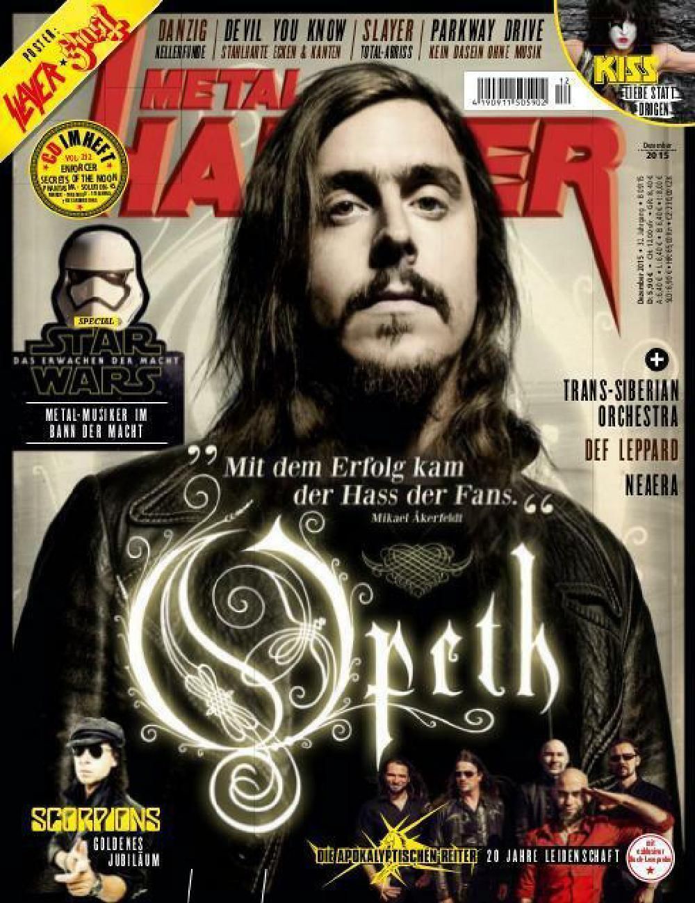 Metal Hammer Magazin Deutschland 2015-12 Opeth Scorpions