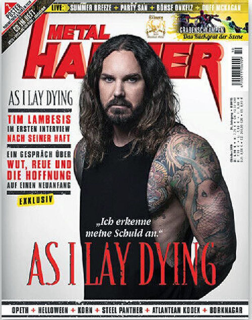 Metal Hammer Magazin Deutschland 2019-10 As I Lay Dying Tim Lambesis