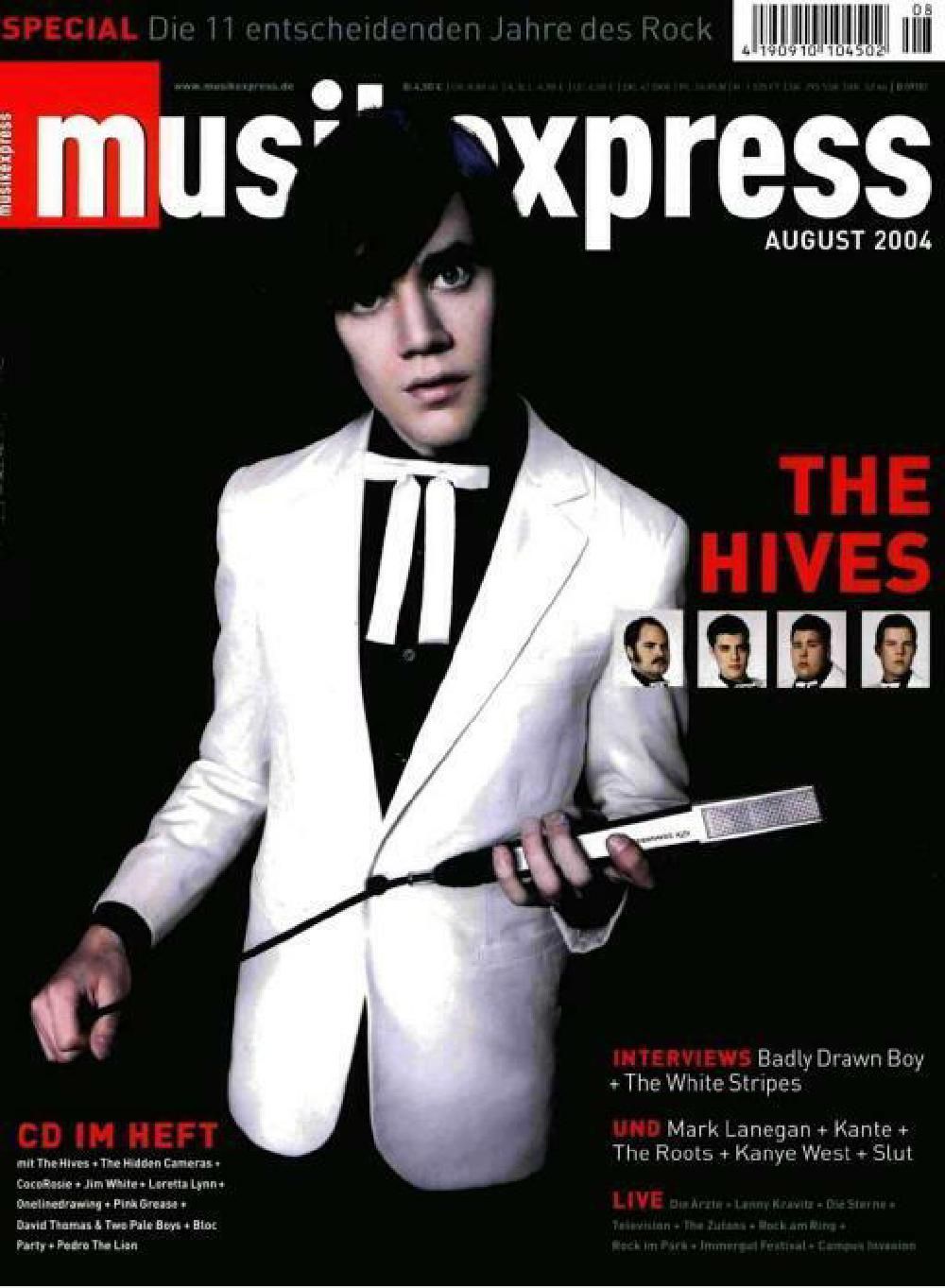 Musikexpress Magazin Deutschland 2004-08 The Hives Badly Drawn Boy White Stripes