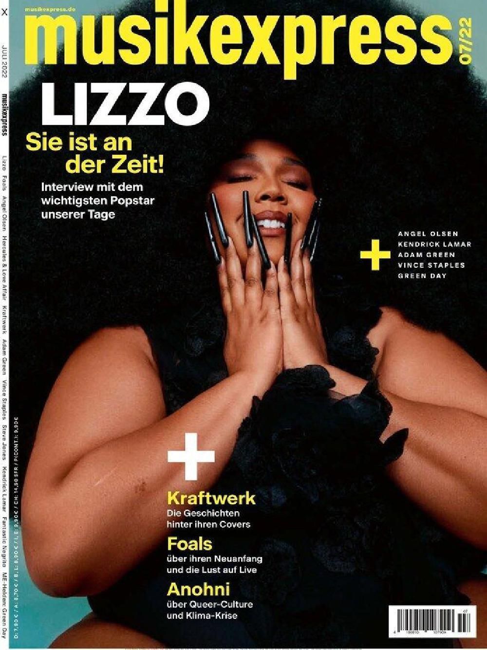 Musikexpress Magazin Deutschland 2022-07 Lizzo Kraftwerk Foals Anohni