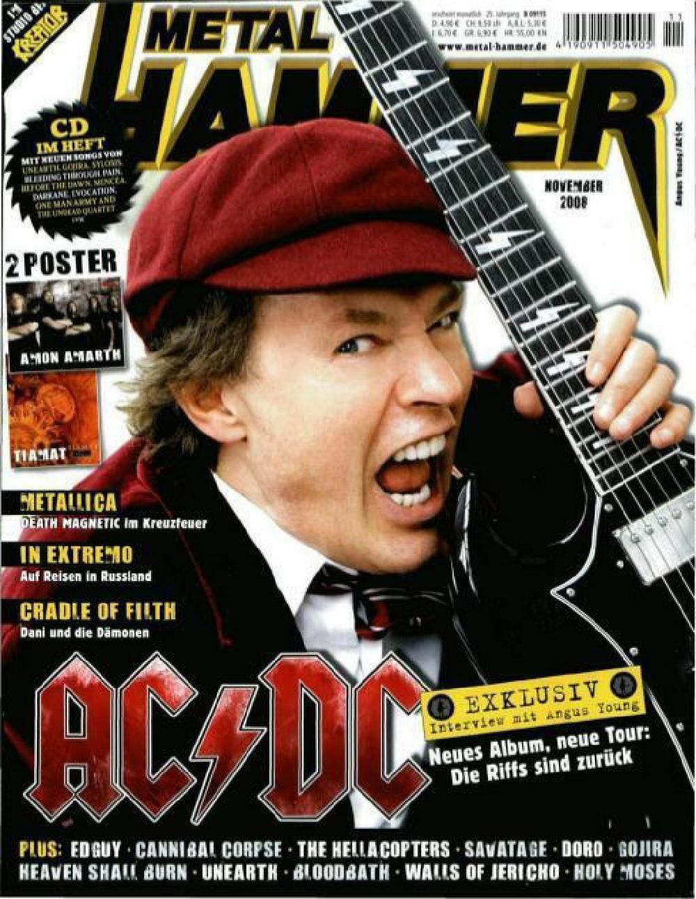 Metal Hammer Magazin Deutschland 2008-11 ACDC AC/DC