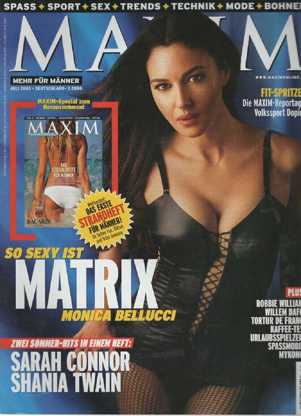 Maxim Magazin Deutschland 2003-07 Monica Bellucci