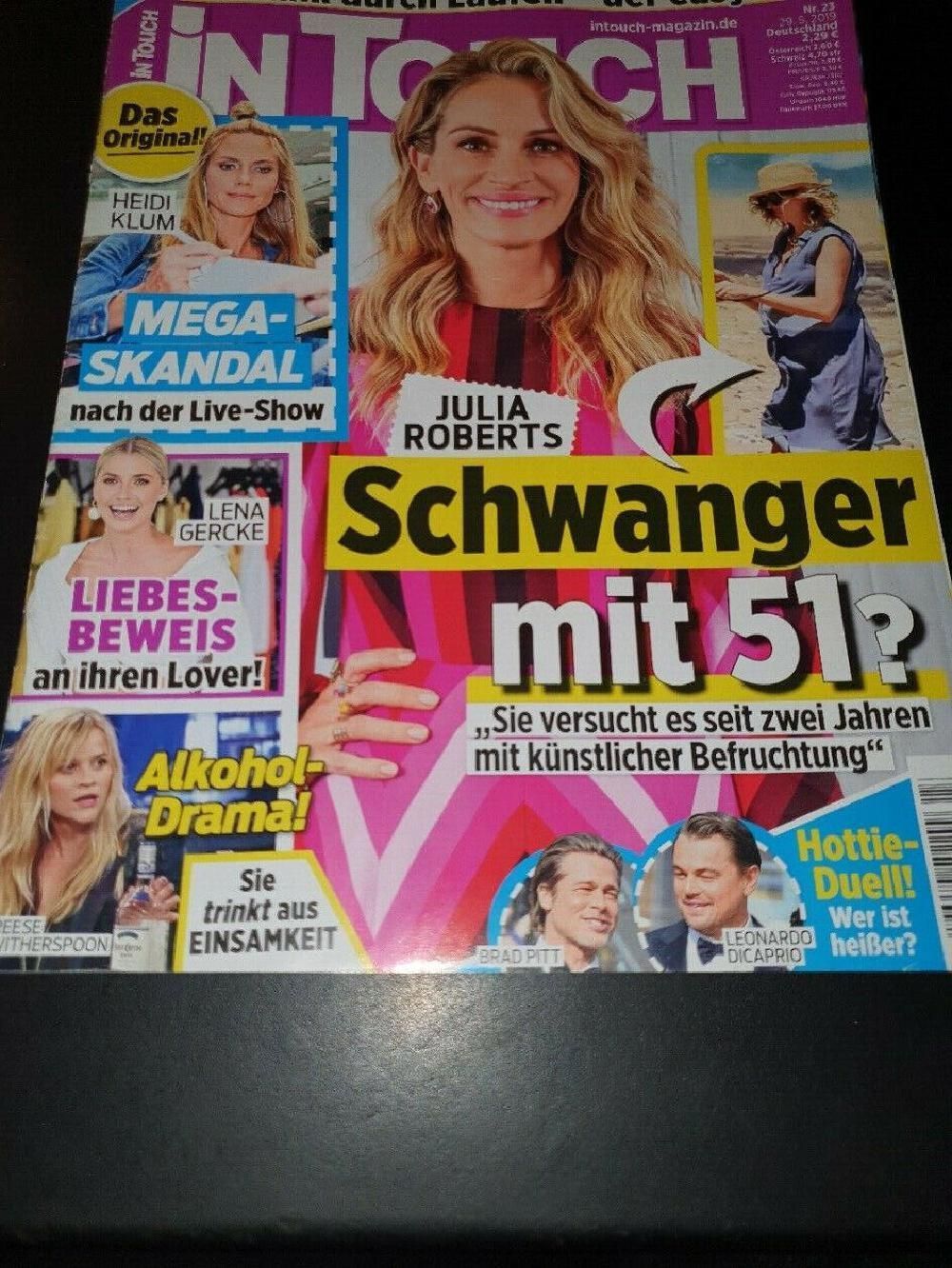 Intouch Magazin Deutschland 2019-23 Julia Roberts Heidi Klum
