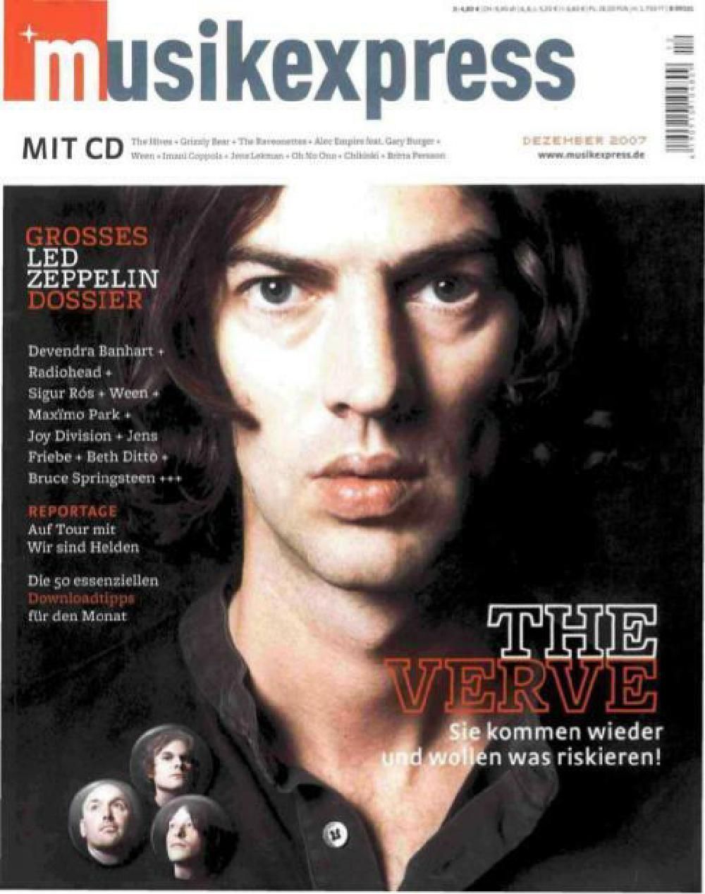 Musikexpress Magazin Deutschland 2007-12 The Verve Led Zeppelin Joy Division