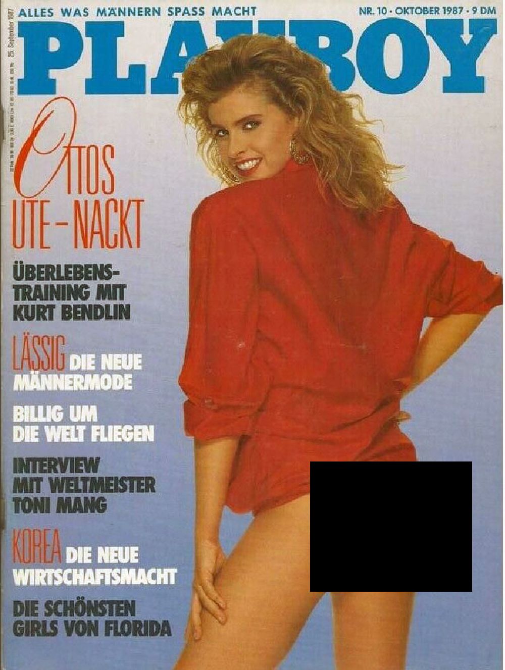 Playboy Magazin Deutschland 1987-10 Ute Sander