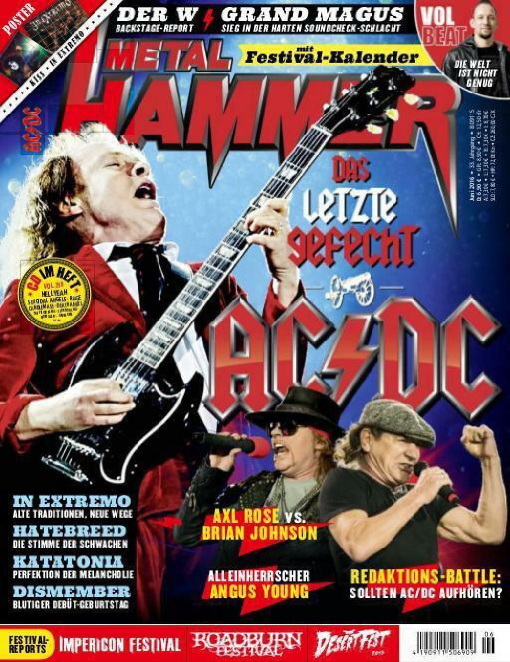 Metal Hammer Magazin Deutschland 2016-06 ACDC AC/DC