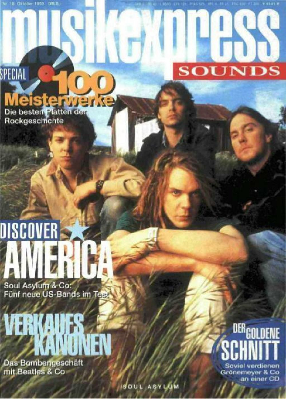 Musikexpress Magazin Deutschland 1993-10 Soul Asylum Beatles