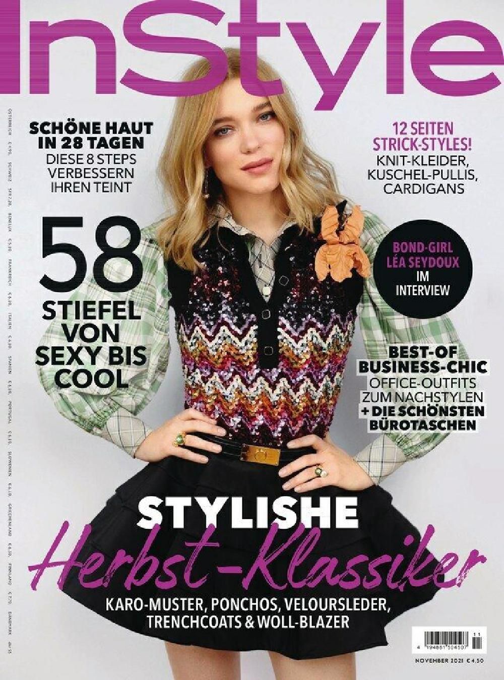 InStyle Magazin Deutschland 2021-11 Lea Seydoux