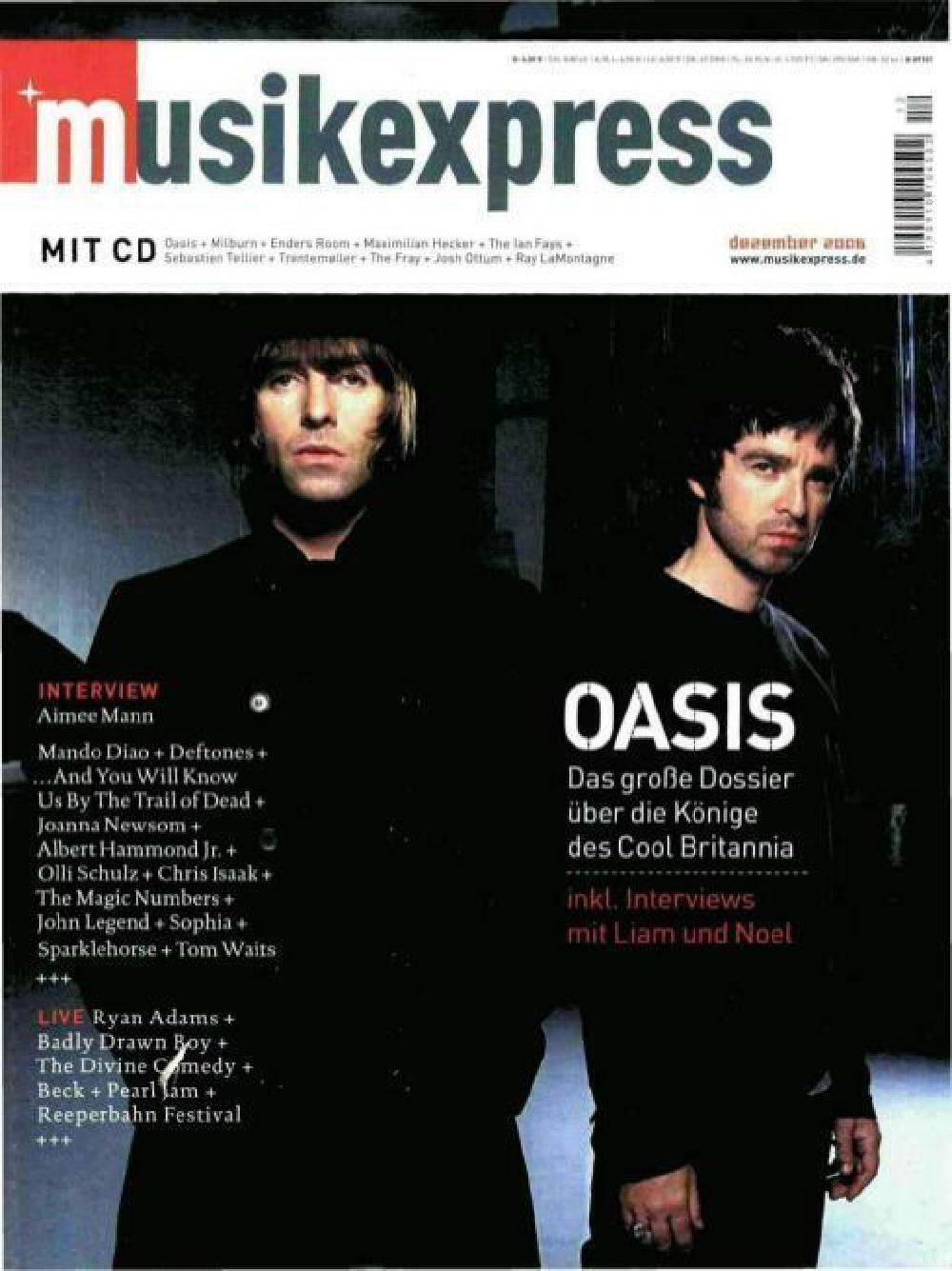 Musikexpress Magazin Deutschland 2006-12 Oasis Aimee Mann