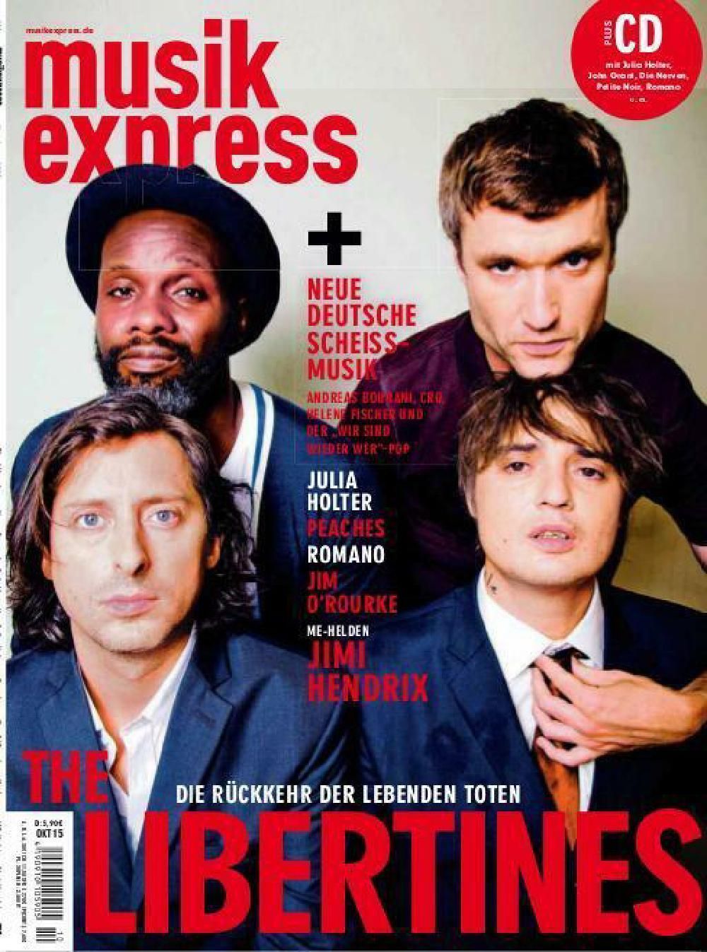 Musikexpress Magazin Deutschland 2015-10 The Libertines Jimi Hendrix Peaches