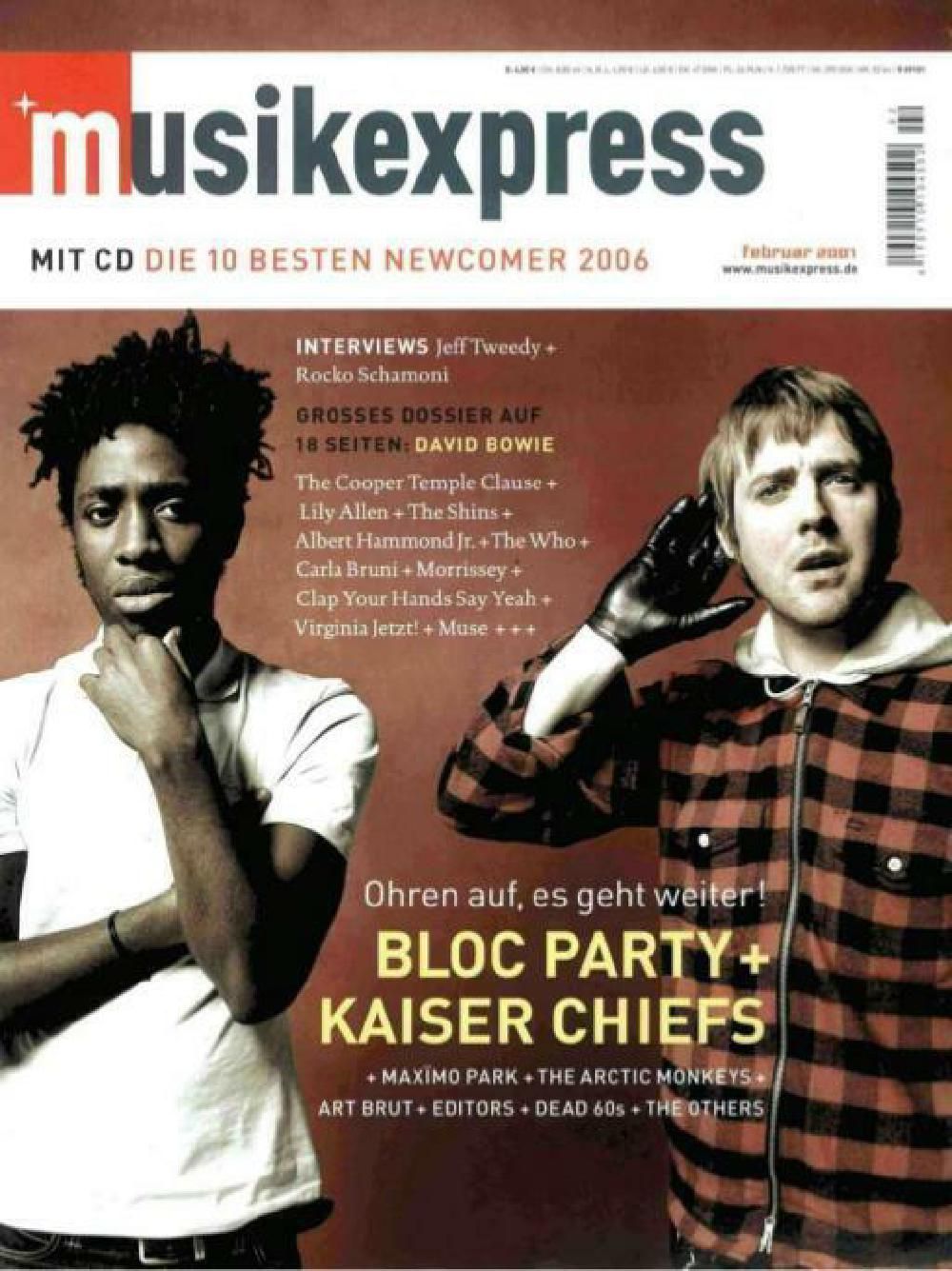 Musikexpress Magazin Deutschland 2007-02 Bloc Party Kaiser Chiefs